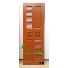 ประตูห้องน้ำไม้สัก รหัส  N11